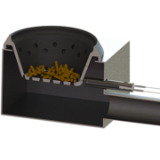 Candeletta ceramica PSX-2-240-B - immagine 3