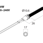 Keramik Glühzünder PSX-6 Diagram