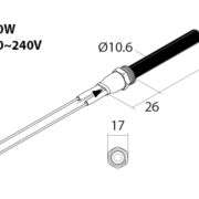 Keramik Glühzünder PSX-7 Diagram